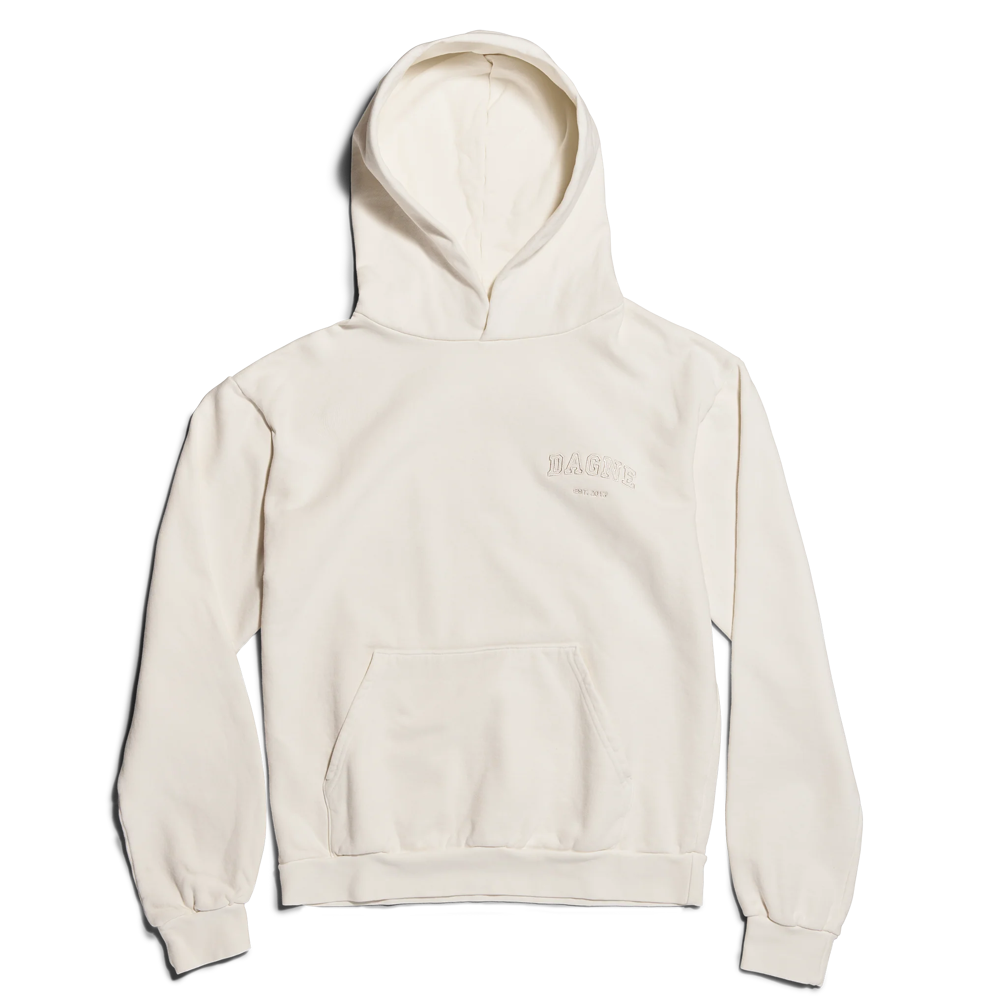 Varsity Logo Hoodie in Moonbeam. 2X