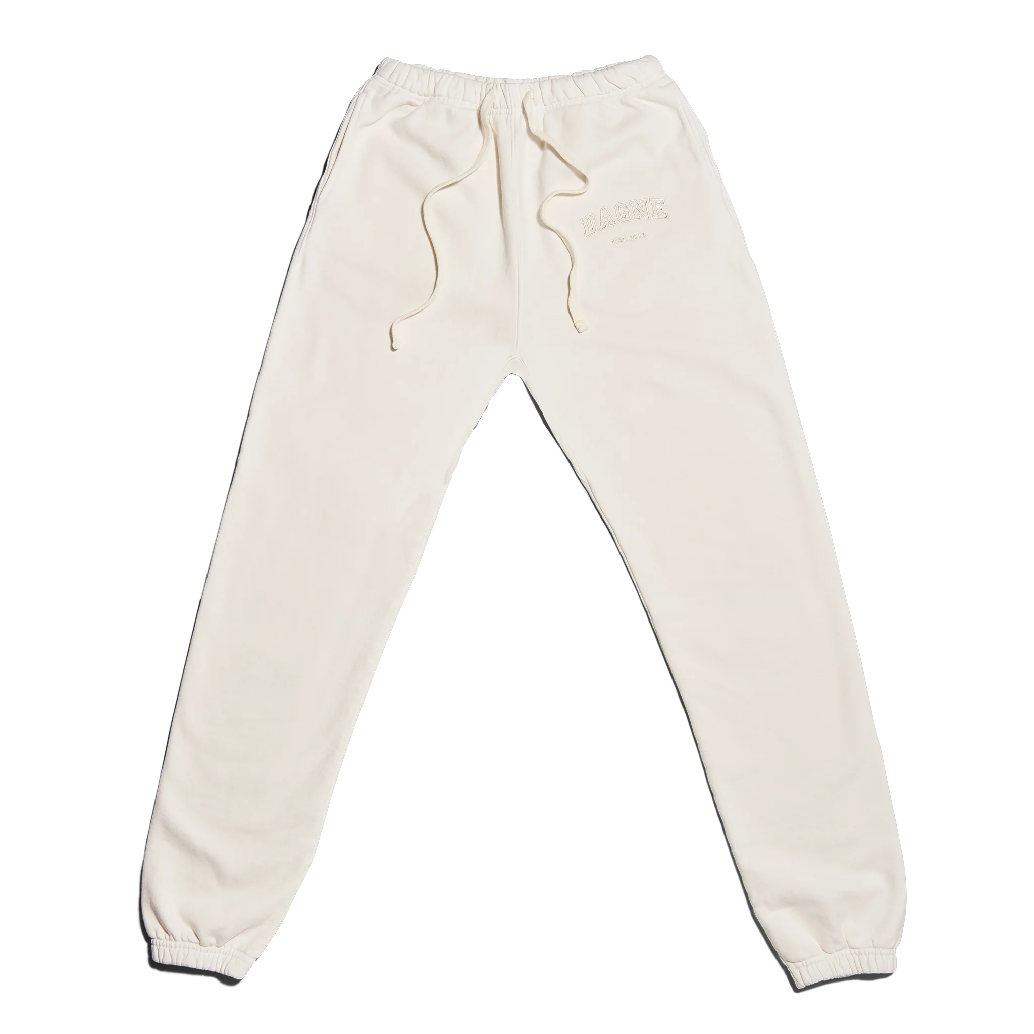 Varsity Logo Sweatpants in Moonbeam. Large