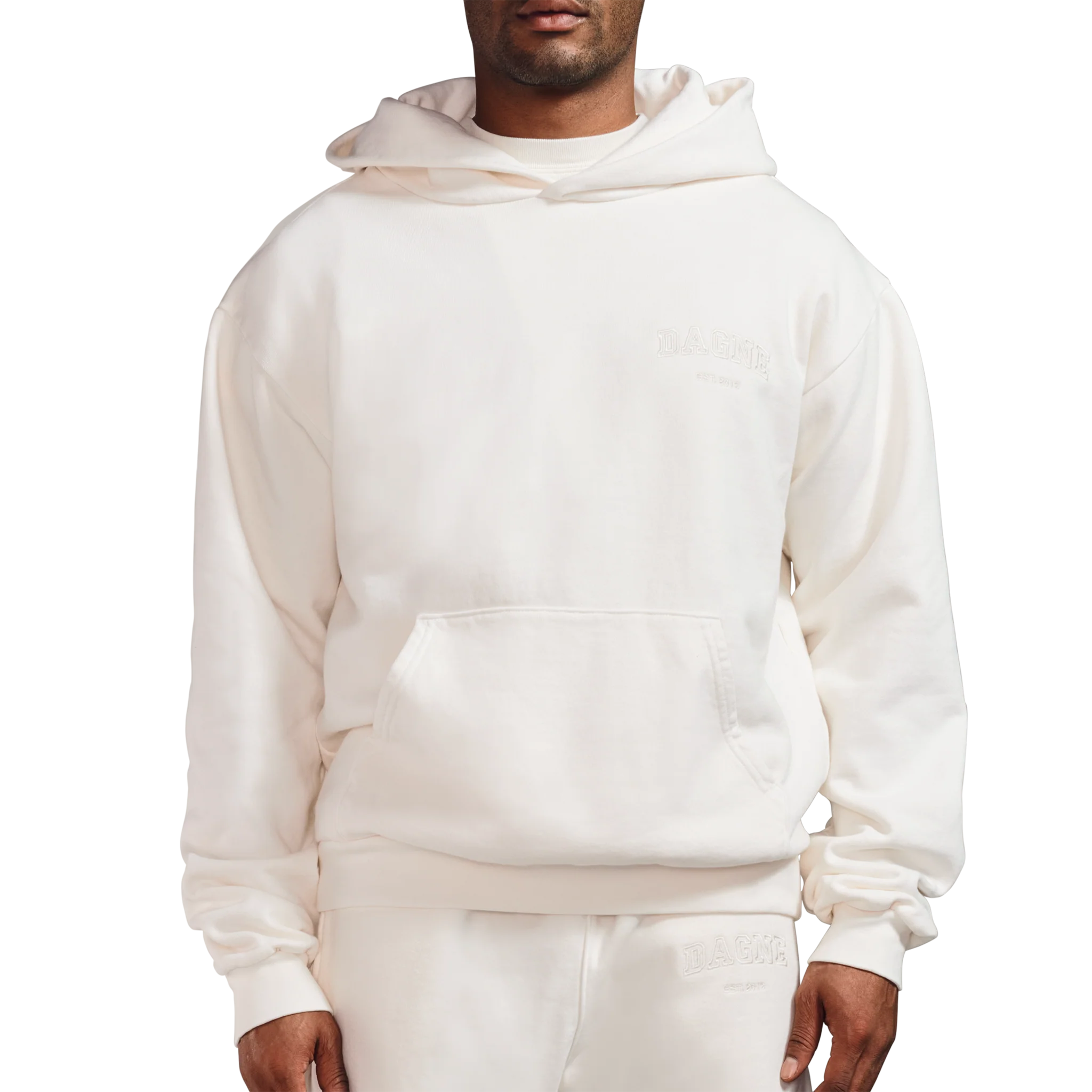 Varsity Logo Hoodie in Moonbeam. XL - Image 6